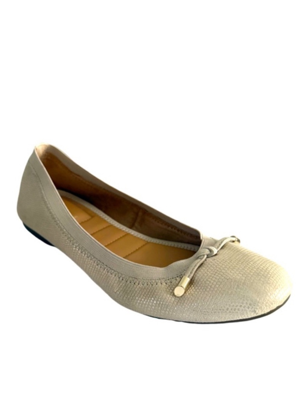Kelly & Katie Ballet Flats Leather Shoes Cream Beige Size 10